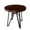 Brown, variant on OUFAN KWPZQEB Round Bistro Pub Table, 46.85" Cocktail Bar Table with Modern Style Metal Base, Bar Table for Bar, Pub, Bistro, Cafe, Living Room, Terrace, Brown