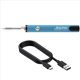 thumbnail image 2 of Kit de Mini Soldador con Rosca 510, Voltaje Ajustable de 3 Velocidades con Punta de Soldador, 650 MAh, Recargable por USB, Color Azul, 2 of 5