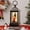 Christmas Nutcracker, variant on Fall Snow Globe Decorations, Glitter Red Truck Lantern with 6H Timer, USB/Battery Powered Lighted Décor for Home, Tabletop, Gift Box