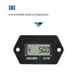 thumbnail image 2 of Runleader Digital LCD Hour Meter AC/DC 5V to 277V Marine ATV Snowmobile Compressor Gas Powered Motor, 2 of 8