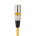 thumbnail image 4 of Línea De Sonido Cable De Dj De Escenario Dmx De 5.9 Pies Cable De Conector Xlr De 3 Pines Macho A Hembra (Amarillo), 4 of 7