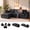 Black, variant on Cubente 108" Cloud Sectional Couch, Boneless Couch, L Shaped Couch with Ottoman, Chenille Modular Sofa for Living Room