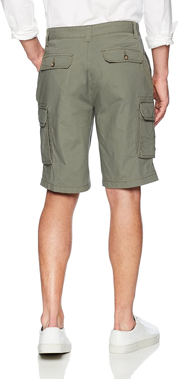 Nautica Men's Classic Twill Cargo Shorts, Hillside Olive, 32W | Walmart ...