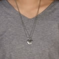 thumbnail image 3 of Bling Jewelry Womens Mother Daughter Split 2 pcs Breakable Heart Puzzle Pendant Necklace Stainless, 3 of 5