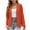 Orange, variant on Ashirexll Womens Jacket, Plus Size Solid Color Casual Fashion Long Sleeve Business Cardigan Jacket Coat Outerwear Red 4XL