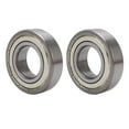 thumbnail image 2 of Double Shielded Rollers, Rubber Sealing Low Friction 6206RS Ball Bearing 2 Pcs Fast Heat Dissipation Sturdy  for Electric Tool, 2 of 7
