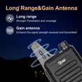 thumbnail image 2 of Radio recargable de 2 vías Walkie Talkies TIDRADIO TD-M8s (paquete de 10), 2 of 9
