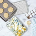 thumbnail image 5 of Yayeee Pot Holders Kitchen Heat Resistant with Pocket 7"x9.8" Cotton Oven Cooking Hot Pads, Yellow Floral, 5 of 7