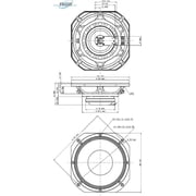 Eighteen Sound 18 10NDA610-8 High Power Shallow Neo 10-inch Woofer with Neodymium Motor Assembly 8 Ohms 75 mm Interleaved Sandwich Voice Coil 400-Watt