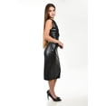 thumbnail image 2 of Vestido midi efecto piel Roman Fashion /Juvenil, 6104 (Negro) negro G, 2 of 5