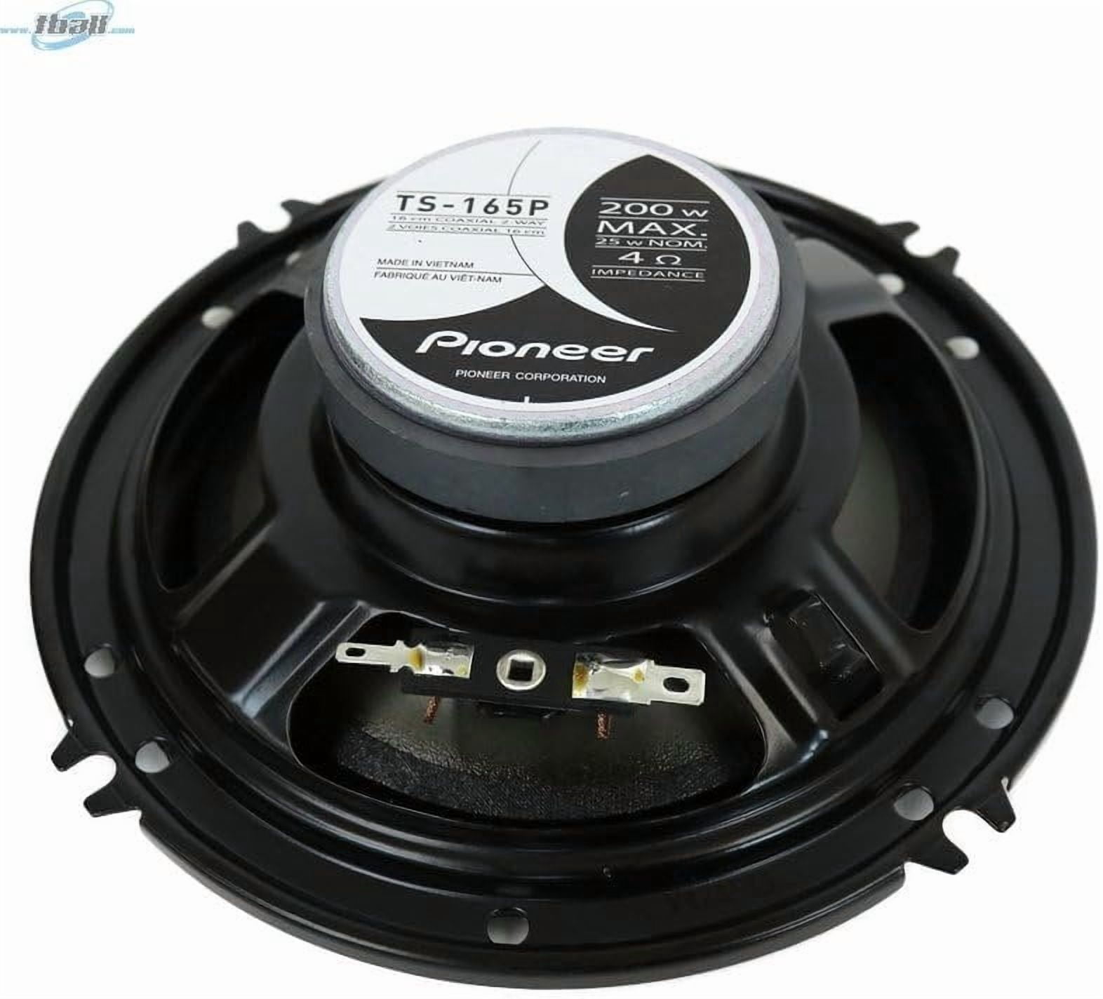 Pioneer TS165P 6.5-in 2-Way Full Range Coaxial Speakers Pair 4 Ohms 100 Watts Max 50 Watts RMS