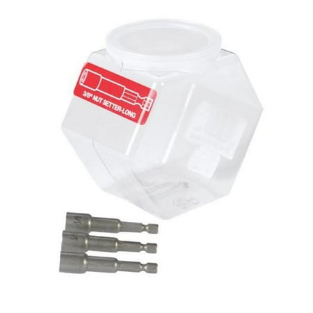 UPC: 0080497840662 | Best Way Tools 3/8 in. X 2-9/16 in. L Steel Magnetic Nut Setter 50 pc