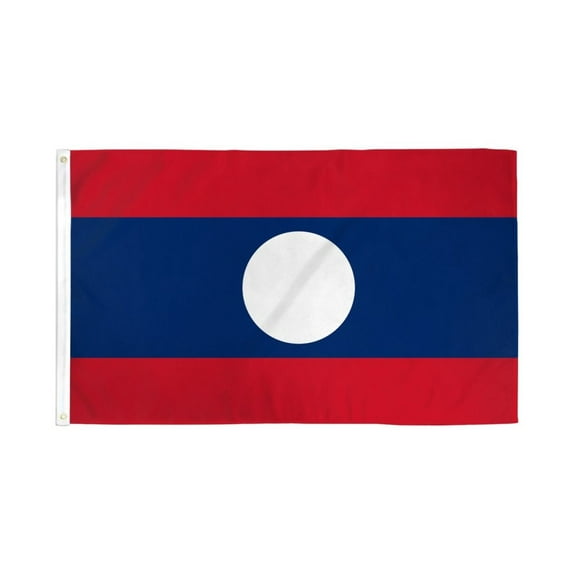 Laos Flag 3x5ft Poly