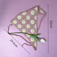 thumbnail image 3 of 4 Uds diademas, diademas, pañuelo para la cabeza, pañuelo para el pelo para mujeres y niñas, accesorios tejidos para el cabello de fresa para decoración de peinado, 3 of 5