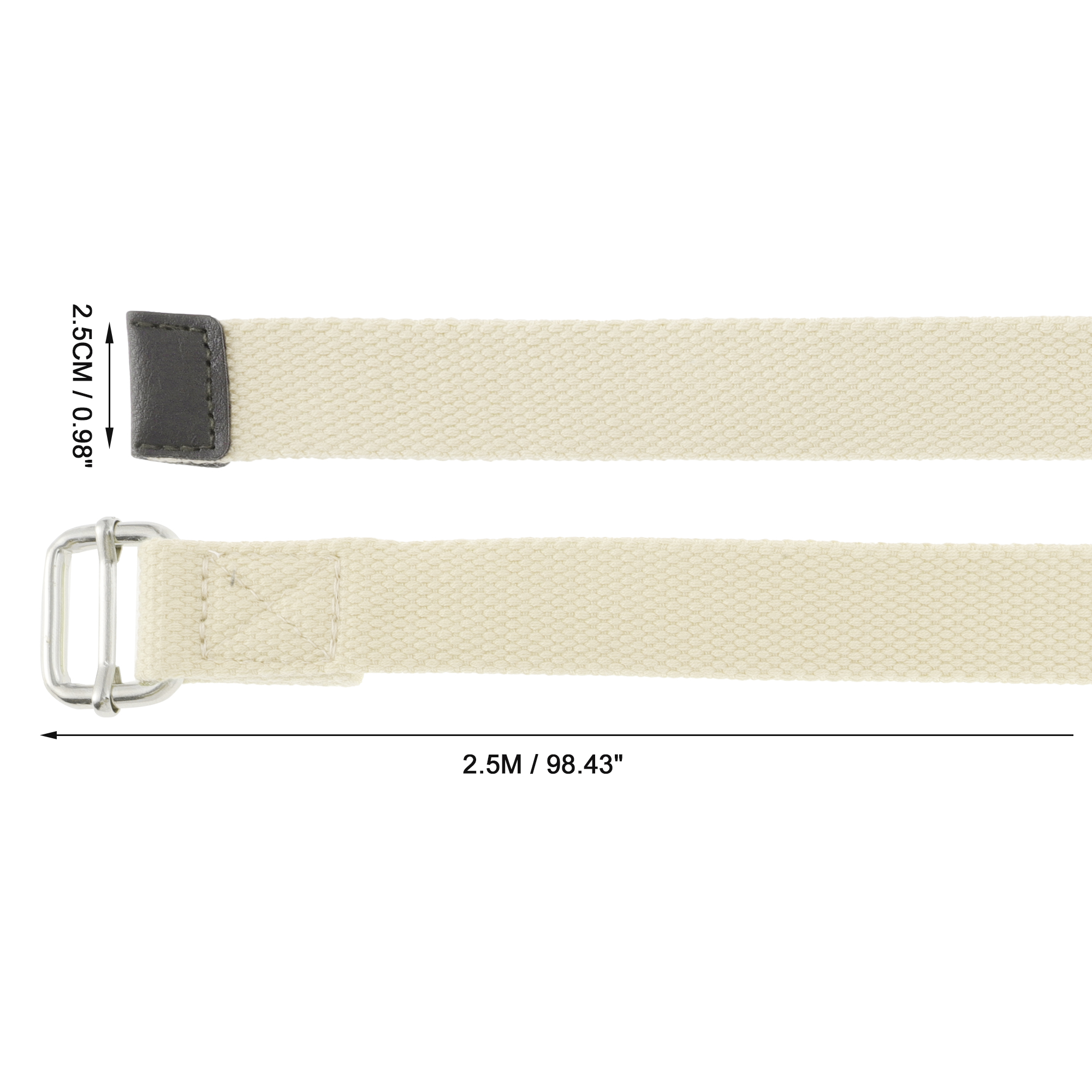 Unique Bargains 1Pc Women Yoga Stretch Band 98.43 Inch Length Khaki