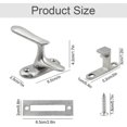 thumbnail image 3 of Door Latch Rotating Latch Stainless Steel Look Window - High Low Pin Latch Anti-Theft Door Latch Door Lock, Stainless Steel Door Hardware, Fits Most D, 3 of 4