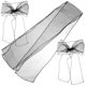 thumbnail image 1 of IDEANATEGRATE 10Ud Con Cintas Organza Negras Para Sillas De Banquetes Y Celebraciones, 1 of 6