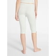 thumbnail image 3 of No Boundaries Single Jersey Lace Capri Sleep Pants, Women's XXS-3X, 3 of 5