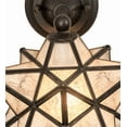 thumbnail image 4 of Meyda Tiffany 180419 Moravian Star 14" Tall Wall Sconce - Brown, 4 of 7