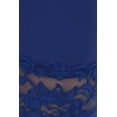 thumbnail image 4 of Sakkas Cotton Blend Lace Trim Stretch Capri Leggings - Made in USA - Royal Blue - Medium, 4 of 5