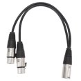 thumbnail image 2 of Cable Divisor XLR Y ANGGREK Macho XLR 1 Pie a Doble XLR Hembra, 2 of 7