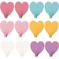 thumbnail image 1 of 12 ganchos adhesivos, gancho de pared de acero inoxidable, gancho de pared adhesivo, forma de corazón colorido, 1 of 5