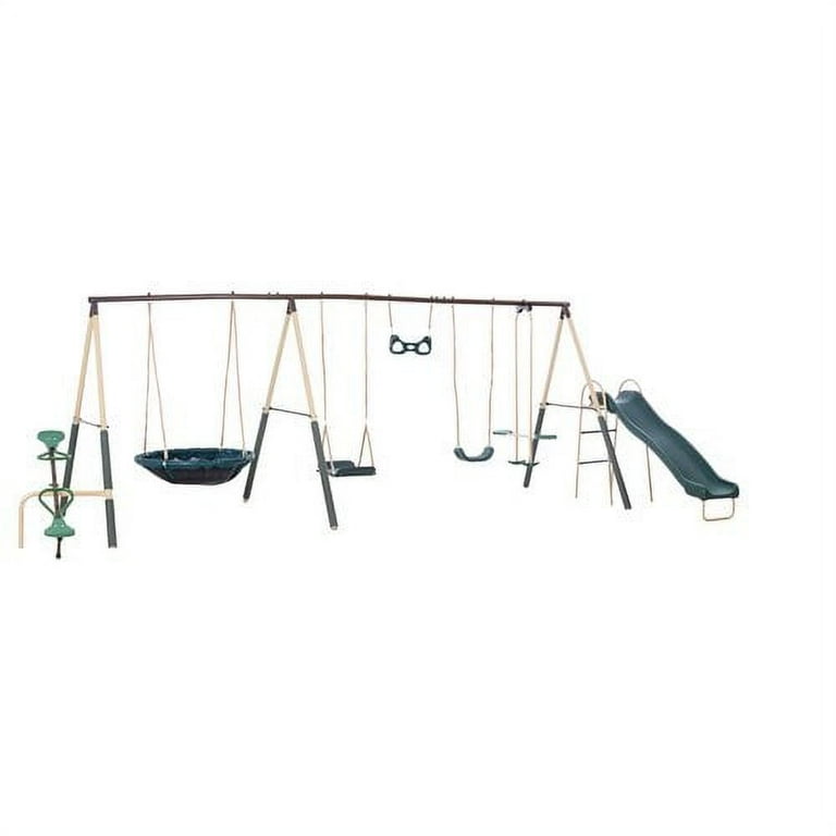 XDP Recreation Big Play Swing Set with Deerfield Metal, Super Disc