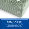 thumbnail image 4 of Wamsutta 1846 4-Piece 650 Thread Count Sea Spray Stripe Egyptian Giza Cotton Sateen Bed Sheets, King-Deep Pocket, 4 of 10