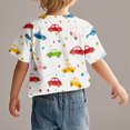 thumbnail image 4 of Geire Chemise Mode Enfant Manches Courtes Imprimée Col Rond Blouse Confort Ample Hauts Décontractés, 4 of 6
