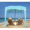 thumbnail image 3 of Beach Canopy Cabana with One Side Detachable Cover Large Space 6x6 ft Waterproof and UPF UV 50+, 3 of 12