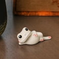 thumbnail image 4 of GROWTH TANK Frog Statue Collectable Decorative Handmade Artwork Tea Pet Ornament for Chinese Side Lying, 4 of 9