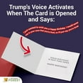 thumbnail image 3 of 2 Pack of Talking Trump Birthday Card - Wishes You A Happy Birthday in Donald Trump's Real Voice - A Personal Birthday Greeting from The President of The United States Set of Two - Includes Envelope, 3 of 7