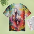 thumbnail image 5 of Cool Horse T-Shirts Casual T-Shirt Short Sleeve Women Trendy Tshirt Beach Custom Tops, 5 of 5