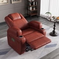 thumbnail image 2 of Furmax Electric Power Lift Leathaire Recliner Chair with Massage for Bedroom,Brown, 2 of 9