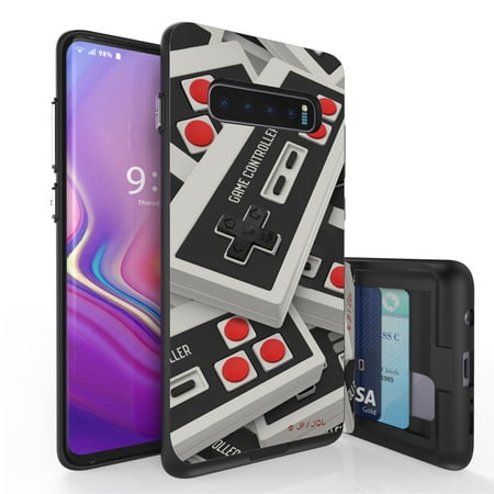 Galaxy S10+ Case, Duo Shield Slim Wallet Case + Dual Layer Card Holder For Samsung Galaxy S10+ [NOT S10 OR S10e] (Released 2019) Game (Best Game Releases 2019)