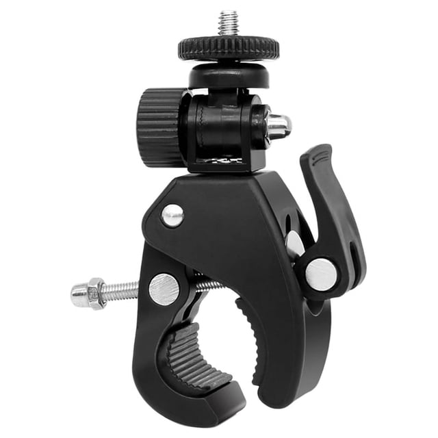 Soporte de abrazadera para trípode con tornillo Soporte para cámara deportiva Soporte para bicicleta Soporte con clip