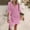 01 Hot Pink, variant on Weiqiqre Maxi Dresses for Seniors Summer Vacation Wrap Dress Loose Fit V Neck Casual Short Dresses