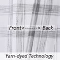 thumbnail image 6 of EastVita Curtains for Living Room Buffalo Plaid Sheer Curtain Panels, Linen Blend Semi Curtain Panel Drapes Farmhouse Window Treatment Sets for Home Office Bedroom, 6 of 8