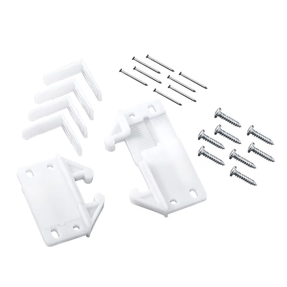 Reliabuilt D19741W-W White Adjustable Drawer Guide Kit