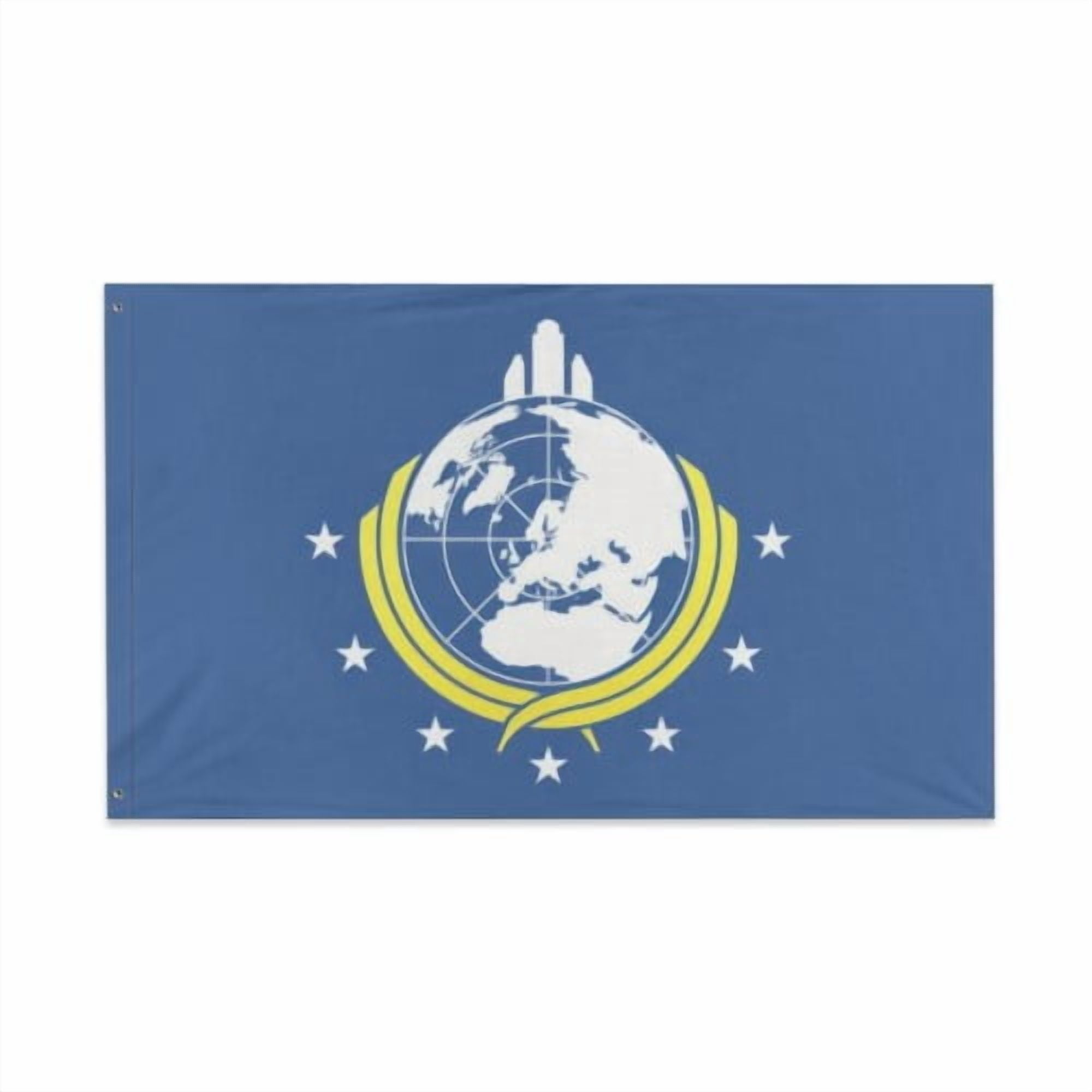 Super-Earth Flag 3X5 Ft Double Sided Outdoor Super-Earth Banner Poster Funny Flags for Room College Dorm Decor Bedroom Home Office Wall Decoration