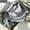 Gray, variant on 100% Mulberry Silk Neck Scarf Long Ribbon Women Neckerchief Double Sided 6"x57"-Gray