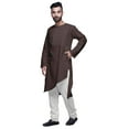 thumbnail image 4 of Atasi Indian FashionForMen Solid Cotton Long Sleeve Ethnic KurtaForBoys, 4 of 5