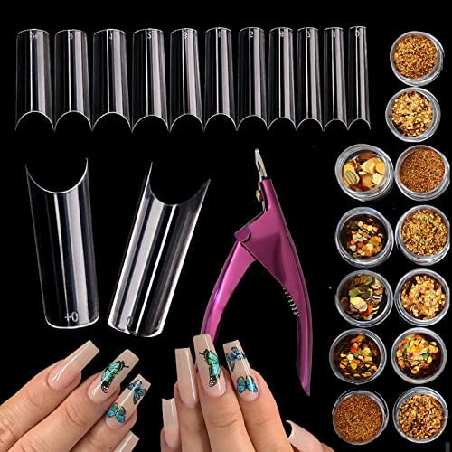 Addfavor 550pcs C Curve Clear Nail Tips Extra Long Coffin Half Cover Square Straight Fake Nails With Nail Cutter And Glitters For Acrylic Nails Art Design Decoration Walmart Com Walmart Com Addfavor 550pcs C Curve Clear Nail Tips Extra Long Coffin Half Cover Square Straight Fake Nails With Nail Cutter And Glitters For Acrylic Nails Art Design Decoration Walmart Com Walmart Com