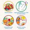 thumbnail image 3 of Battat Deluxe Kitchen Plastic Playset Pretend Play Cooking & Baking Accessories for 2 Years +, 3 of 8