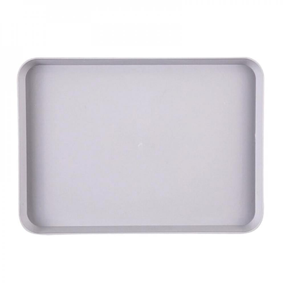 Big Clear!]Rectangle Heavy Duty Plastic Tray Serving Platters Food Tray  Decorative Serving Trays Wedding Platter Party Trays Party Platters 