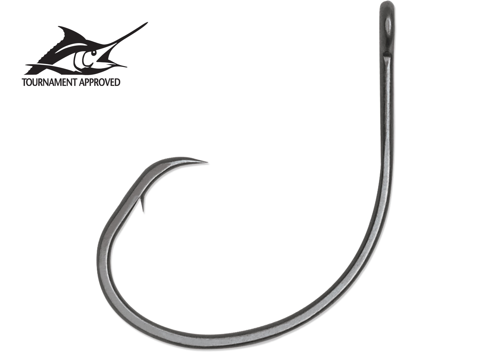 25 Size 2/0 Custom Offshore Tackle Circle Non Offset Inline Hooks 