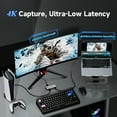 thumbnail image 4 of WAVLINK 7-in-1 4K Video Capture Card, USB Dock Station, Video USB Display Adapter with 90W Laptop Charging, Compatible with PS5/Xbox/Switch, OBS, Windows/Mac, 4 of 10