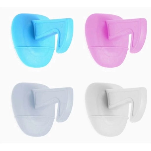 4 Uds gancho de puerta sin perforaciones tapón de puerta de silicona multifuncional tope de puerta anticolisión baño dormitorio impacto de puerta silencioso a prueba de viento