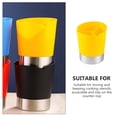 thumbnail image 4 of Qiysamall - Utensilio de cocina para encimera, soporte para cubiertos de 3 rejillas, palillos, tazas, tenedores, cucharas, ollas, organizador de centro de mesa de comedor, color amarillo, 4 of 6