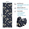 thumbnail image 2 of Darkblue Daisy Flower Yellow Centers Pattern Hot Yoga Mat Towel Non Slip for Hot Yoga - Quick-Drying Yoga Mat Cover with 4 Corner Pockets with Travel Bag - Hot Yoga Towel Non Slip 74"x26", 2 of 6